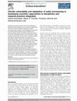 Research paper thumbnail of Climate vulnerability and adaptation of water provisioning in developing countries: approaches to disciplinary and research-practice integration