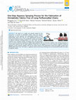 Research paper thumbnail of One-Step Aqueous Spraying Process for the Fabrication of Omniphobic Fabrics Free of Long Perfluoroalkyl Chains