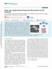 Research paper thumbnail of Green and Tunable Animal Protein-Free Microcarriers for Cell Expansion