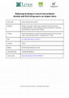 Research paper thumbnail of Reducing drinking in concurrent problem alcohol and illicit drug users: an impact story