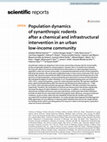 Research paper thumbnail of Population dynamics of synanthropic rodents after a chemical and infrastructural intervention in an urban low-income community