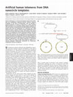 Research paper thumbnail of Artificial human telomeres from DNA nanocircle templates