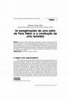 Research paper thumbnail of As peregrinações de uma pária de Flora Tristan e a construção de uma feminista