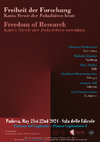 Research paper thumbnail of International conference: "Freiheit der Forschung. Kants Streit der Fakultäten heute / Freedom of Research. Kant’s Streit der Fakultäten nowadays" (Padova, 21-22 May 2024)