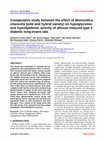 Research paper thumbnail of Comparative study between the effect of &amp;lt;i&amp;gt;Momordica charantia&amp;lt;/i&amp;gt; (wild and hybrid variety) on hypoglycemic and hypolipidemic activity of alloxan induced type 2 diabetic long-evans rats