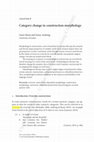 Research paper thumbnail of Chapter 8. Category change in construction morphology