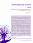 Research paper thumbnail of Women and men at the Permanent University. An analysis of the Spanish context