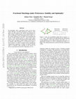 Research paper thumbnail of Fractional Matchings under Preferences: Stability and Optimality