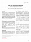 Research paper thumbnail of Small cell carcinoma of the bladder