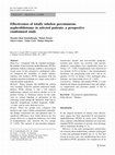 Research paper thumbnail of Effectiveness of totally tubeless percutaneous nephrolithotomy in selected patients: a prospective randomized study