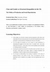 Research paper thumbnail of Class and Gender as Structural Inequalities in the UK: The Politics of Production and Social Reproduction