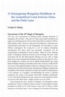 Research paper thumbnail of Uradyn E. Bulag 2023 Reimagining Mongolian Buddhism in the Geopolitical Crack between China and the Dalai Lama