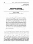 Research paper thumbnail of Inequality in Congruence: Gender Gap and Electoral Rules