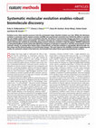 Research paper thumbnail of Systematic molecular evolution enables robust biomolecule discovery