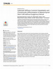 Research paper thumbnail of Substrate Stiffness Controls Osteoblastic and Chondrocytic Differentiation of Mesenchymal Stem Cells without Exogenous Stimuli