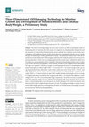 Research paper thumbnail of Three-Dimensional (3D) Imaging Technology to Monitor Growth and Development of Holstein Heifers and Estimate Body Weight, a Preliminary Study