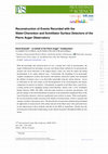 Research paper thumbnail of Reconstruction of Events Recorded with the Water-Cherenkov and Scintillator Surface Detectors of the Pierre Auger Observatory