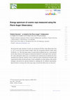 Research paper thumbnail of Energy spectrum of cosmic rays measured using the Pierre Auger Observatory