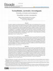 Research paper thumbnail of Textualidade, currículo e investigação