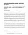 Research paper thumbnail of Docência & qualidade de educação: significantes em disputa