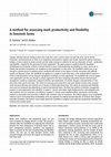 Research paper thumbnail of A method for assessing work productivity and flexibility in livestock farms