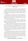 Research paper thumbnail of As Novas Diretrizes Para O Nome e Sexo/Gênero No Ordenamento Jurídico Pátrio