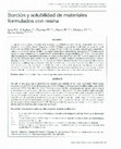 Research paper thumbnail of Sorption and solubility of several materials formulated with resin