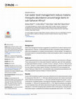 Research paper thumbnail of Can water-level management reduce malaria mosquito abundance around large dams in sub-Saharan Africa?