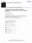 Research paper thumbnail of Performing race, class, and status: identity strategies among Latin American women migrants in London