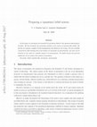 Research paper thumbnail of Preparing a (quantum) belief system