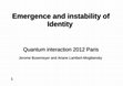 Research paper thumbnail of Emergence and Instability of Identity