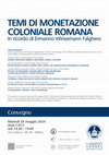 Research paper thumbnail of Conference on Roman Colonial Coinage. First day