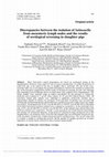 Research paper thumbnail of Discrepancies between the isolation of <i>Salmonella</i> from mesenteric lymph nodes and the results of serological screening in slaughter pigs