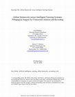 Research paper thumbnail of Online Homework versus Intelligent Tutoring Systems: Pedagogical Support for Transaction Analysis and Recording