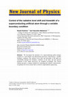 Research paper thumbnail of Control of the radiative level shift and linewidth of a superconducting artificial atom through a variable boundary condition