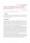 Research paper thumbnail of Cine de terror argentino hecho por mujeres