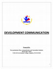 Research paper thumbnail of development communication