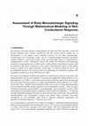 Research paper thumbnail of Assessment of Brain Monoaminergic Signaling through Mathematical Modeling of Skin Conductance Response