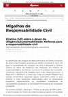 Research paper thumbnail of Diretiva (UE) sobre o dever de diligência/sustentabilidade: Reflexos para a responsabilidade civil