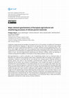 Research paper thumbnail of Major element geochemistry of European agricultural soil: weathering processes of silicate parent materials