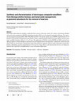 Research paper thumbnail of Synthesis and characterization of electrospun composite nanofibers from Moringa oleifera biomass and metal oxide nanoparticles as potential adsorbents for the removal of lead ions