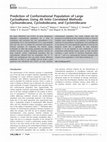 Research paper thumbnail of Prediction of conformational population of large cycloalkanes using ab initio correlated methods: Cycloundecane, cyclododecane, and cyclotridecane