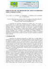 Research paper thumbnail of Simulação De Um Biofiltro De Leito Fluidizado Para a Aquicultura