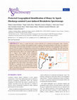 Research paper thumbnail of Protected geographical identification of honey by spark discharge-assisted laser-induced breakdown spectroscopy (LIBS)