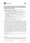 Research paper thumbnail of CST, an Herbal Formula, Exerts Anti-Obesity Effects through Brain-Gut-Adipose Tissue Axis Modulation in High-Fat Diet Fed Mice