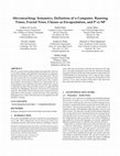 Research paper thumbnail of Microteaching: Semantics, Definition of a Computer, Running Times, Fractal Trees, Classes as Encapsulation, and P vs NP