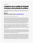 Research paper thumbnail of Review of C. Moatti, E. Chevreau, L'expérience de la mobilité de l'Antiquité à nos jours, entre précarité et confiance (Bordeaux: Éditions Ausonius, 2021)