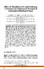 Research paper thumbnail of Effect of Manufacturer\u27s Joint Fastening Techniques on Compression Strength of Corrugated Fiberboard Boxes