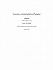 Research paper thumbnail of Innovations in Sustainable Food Packaging