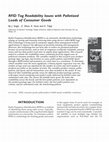 Research paper thumbnail of RFID tag readability issues with palletized loads of consumer goods